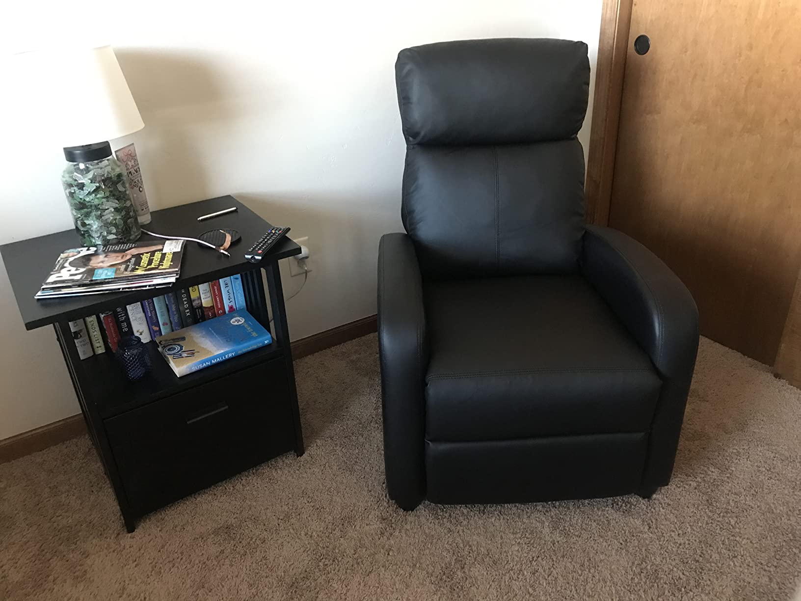 Devoko Massage Recliner Chair Reclining Sofa Pu Leather Living Room Chair customer photo 2