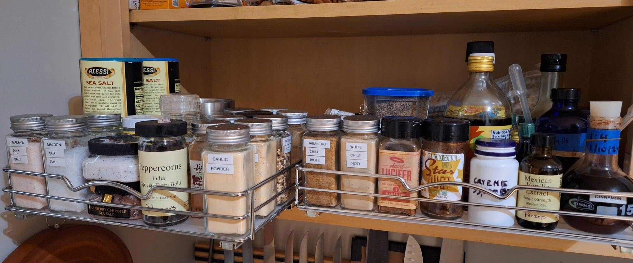 Pull Out Spice Rack for Cabinet, Spice Organizer 10 ⅜