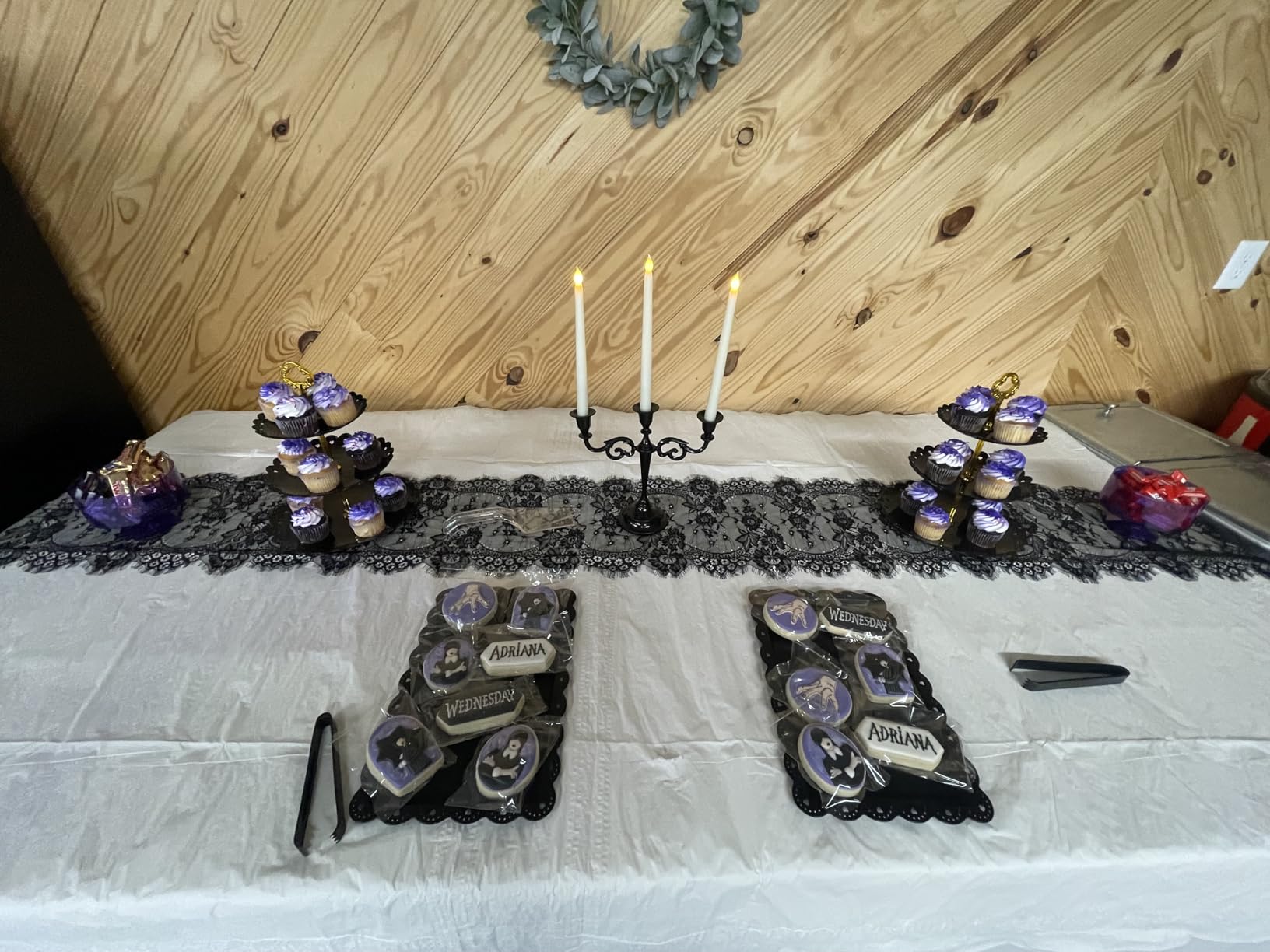 Rely+ 5 Arm Candelabra Taper Candle Holders Decorations Indoor Kitchen Décor Table Candles Candlestick Candelabra Centerpiece (Black Glossy) customer photo 2