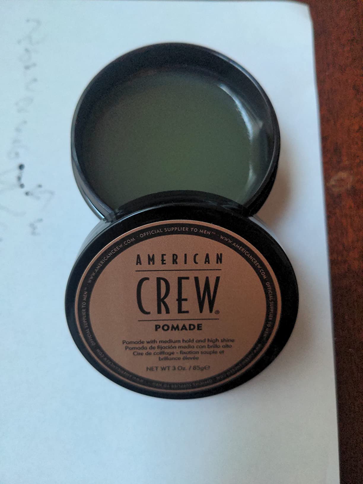 Men's Hair Pomade by American Crew, Medium Hold with High Shine, 3 Oz (Pack of 2) customer photo 1