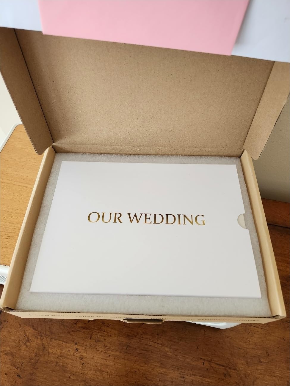 The Motion Books (OUR WEDDING - GOLD FOIL) | Luxury Linen Bound Wedding Video Book | Gold foil stamping | Up to 3 hours of video, 7
