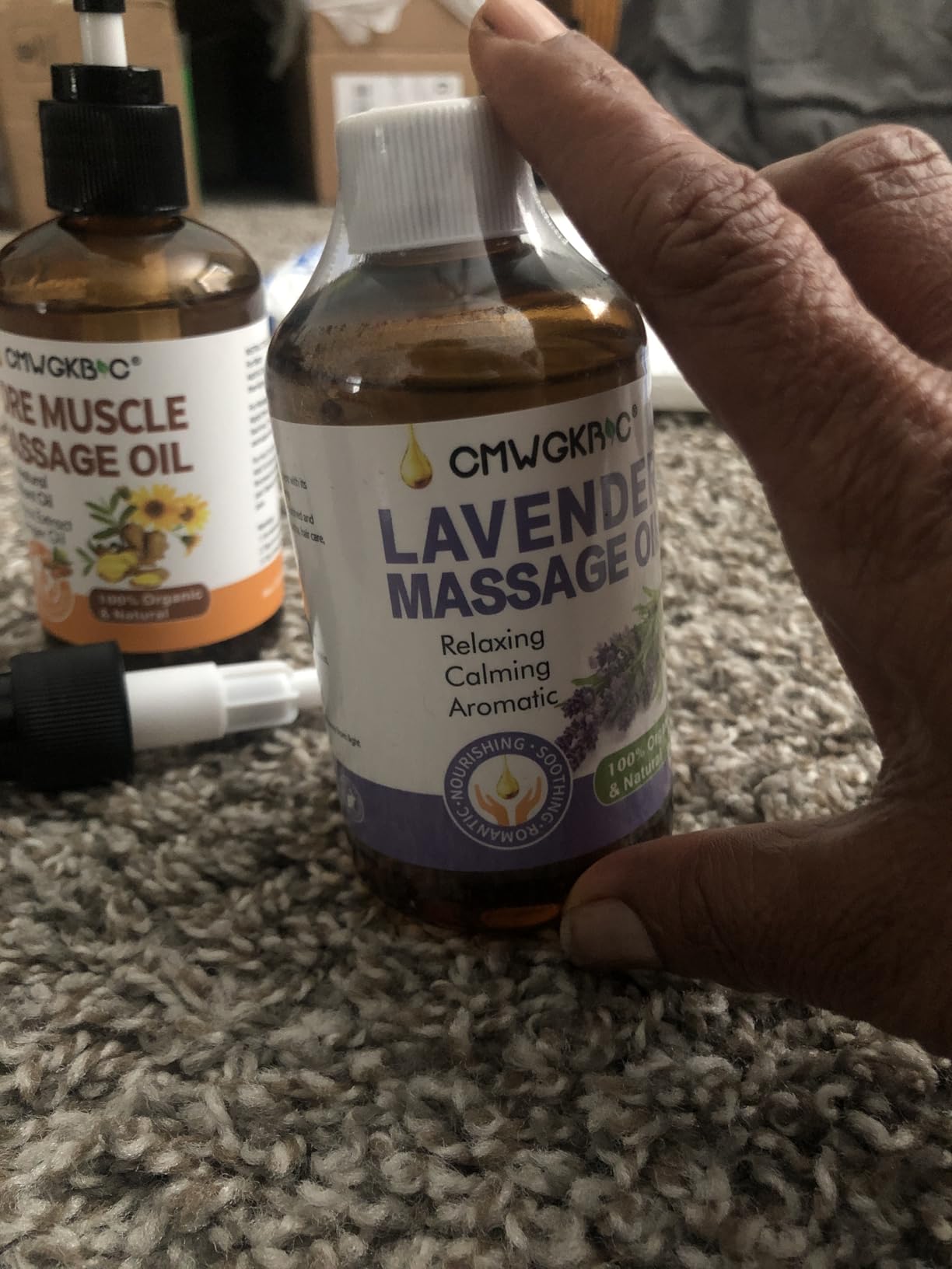 Massage Oil for Massage Therapy,Lymphatic Drainage-Ginger Oil Sore Muscle Arnica Oil&Lavender Oil Relaxing Massage Oils for Date Night,Massage Ball,Body Oil for Women,Mens Gifts,Birthday Gifts for Men customer photo 2
