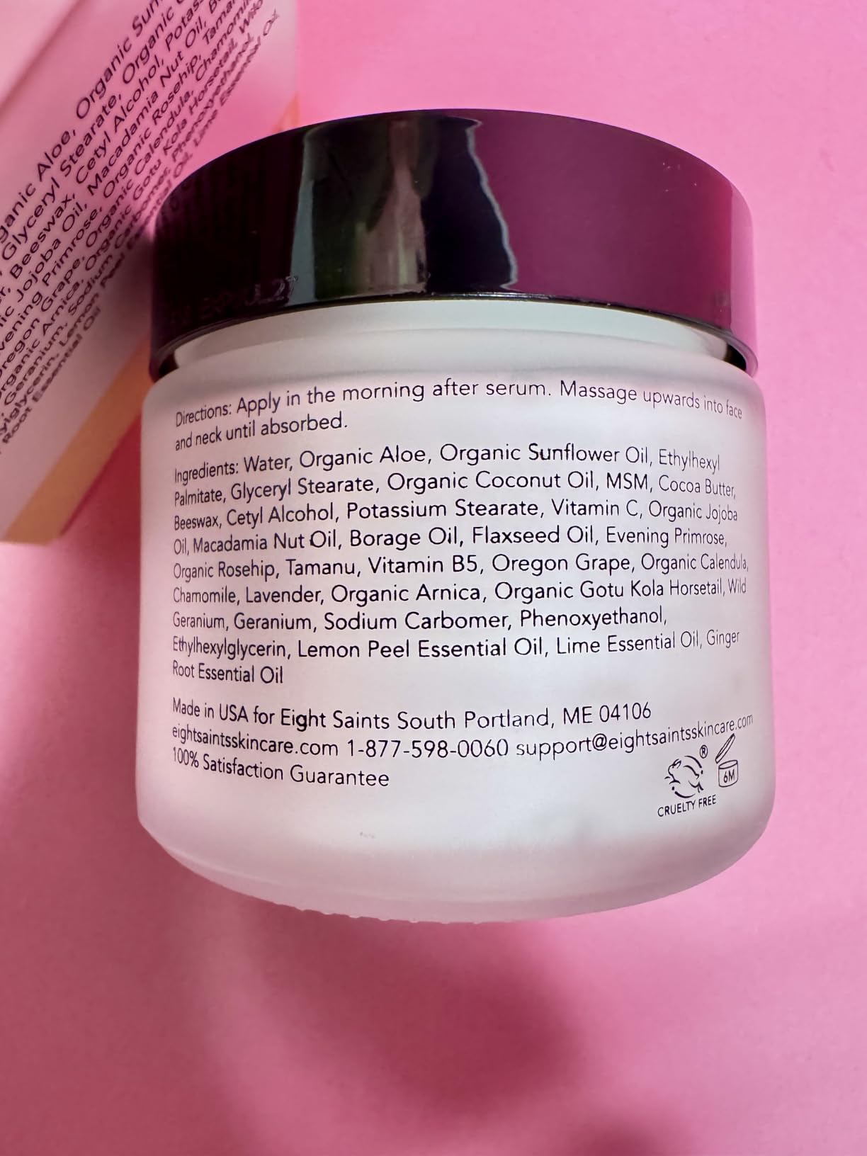 Eight Saints Skincare Cloud Whip Vitamin C Face Moisturizer, Day Cream For Women, Anti Aging Cream To Reduce Fine Lines and Wrinkles, with Vitamin B5, Cocoa Butter, and Jojoba Oil, 2 Ounces customer photo 1