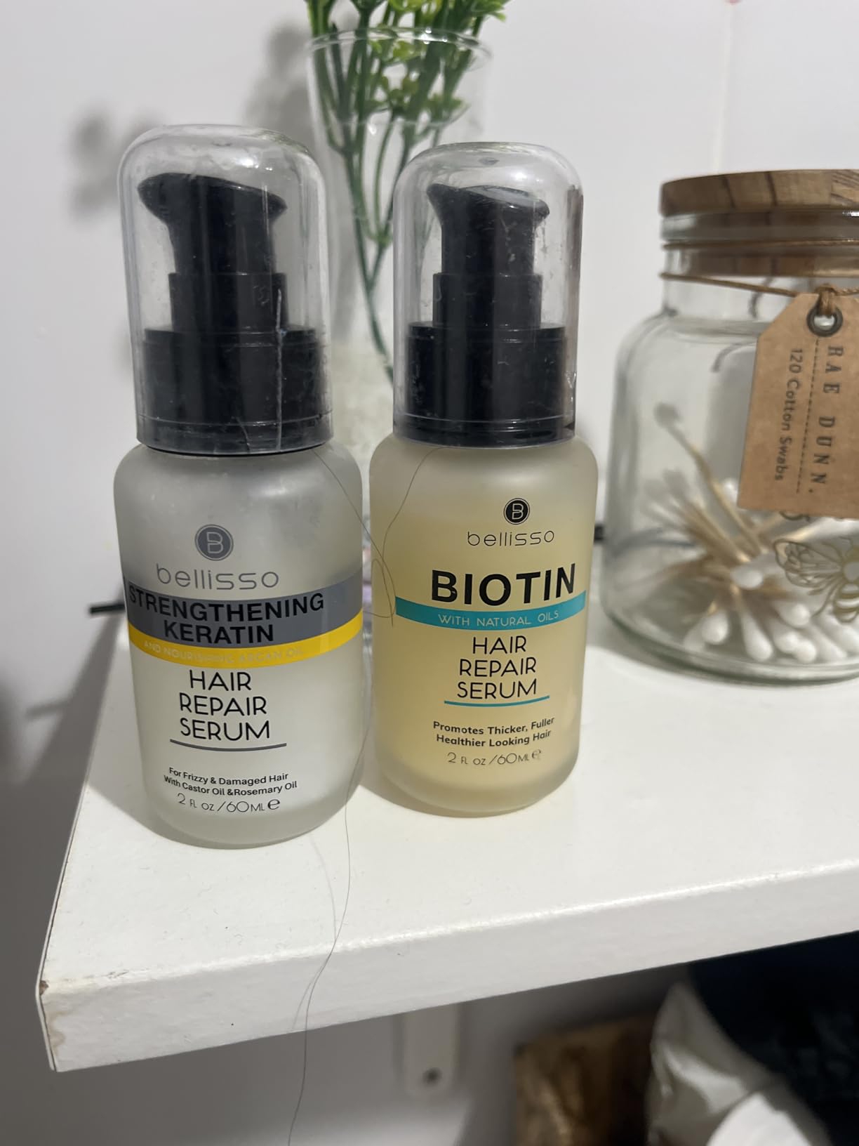 Biotin Hair Thickening Serum for Men and Women - Intense Strengthening Treatment Product with Natural Botanical Oil Blend to Help Boost Thin Hair - Repair Thinning Hair, Increase Volume and Shine customer photo 2