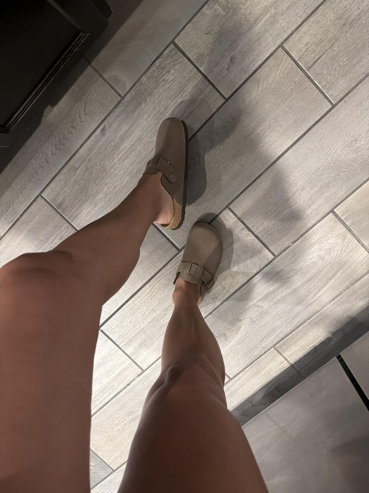 CUSHIONAIRE Hana Cork Footbed Clogs for Women, Slip On Fall Shoes customer photo 1