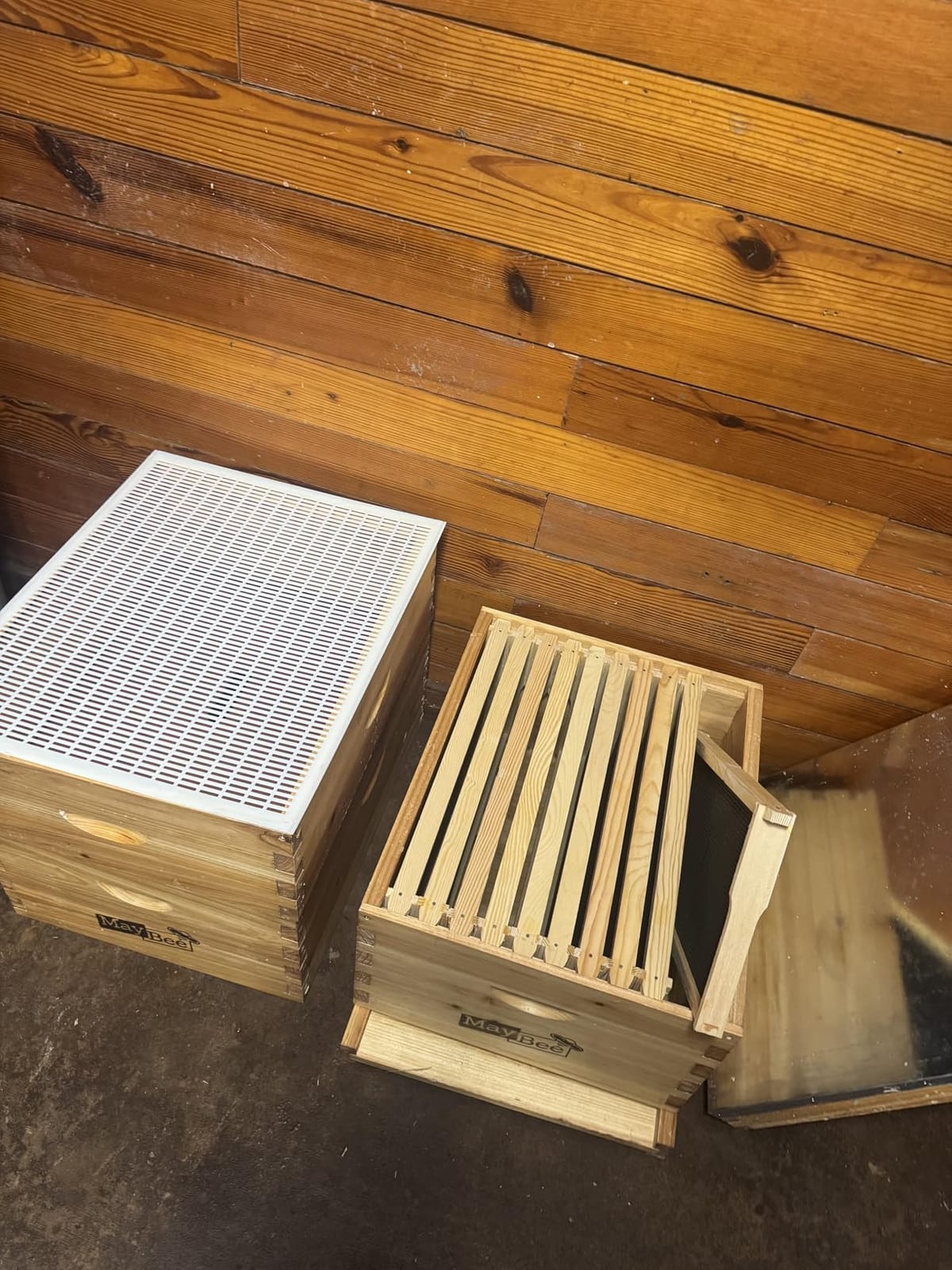 10-Frame Langstroth Beehive Dipped in Beeswax, Complete Bee Hives and Supplies Starter Kit Includes 2 Deep Hive Bee Boxes and 1 Bee Hive Super with Beehive Frames and Foundations customer photo 1
