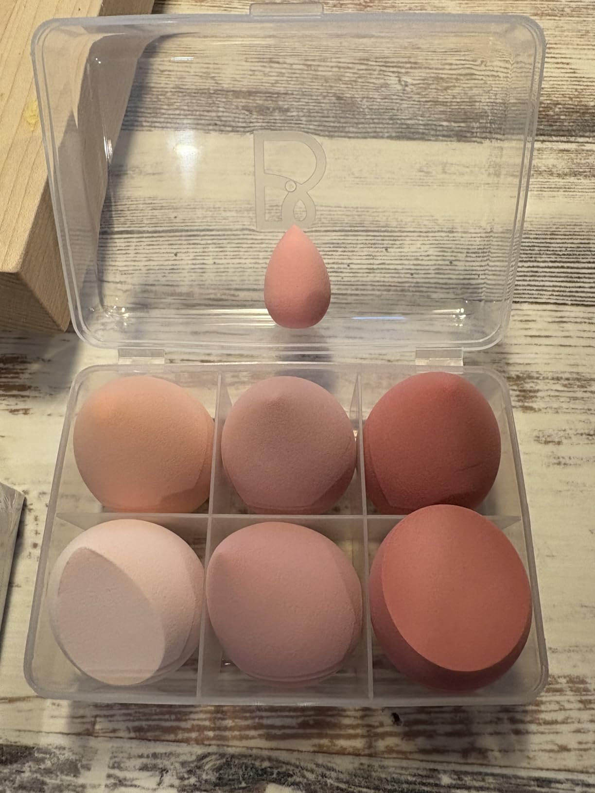Makeup Sponge Set BS-MALL with Storage Case 7 Pcs for Liquid, Cream, and Powder,SAVE Foundation with 1 Mini Makeup Sponge For Travel Daily Use (A-Pink) customer photo 1