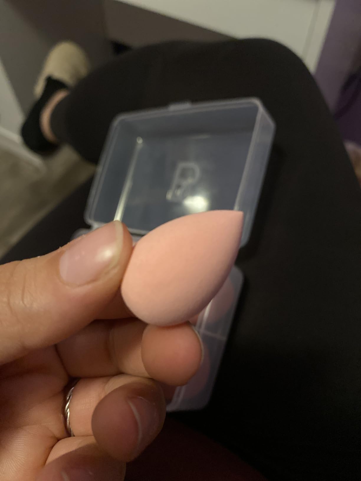 Makeup Sponge Set BS-MALL with Storage Case 7 Pcs for Liquid, Cream, and Powder,SAVE Foundation with 1 Mini Makeup Sponge For Travel Daily Use (A-Pink) customer photo 2
