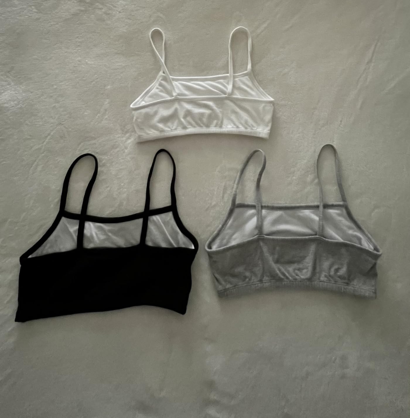 Fruit of the Loom Women's Spaghetti Strap Cotton Cami Sports Bra Multipack customer photo 1