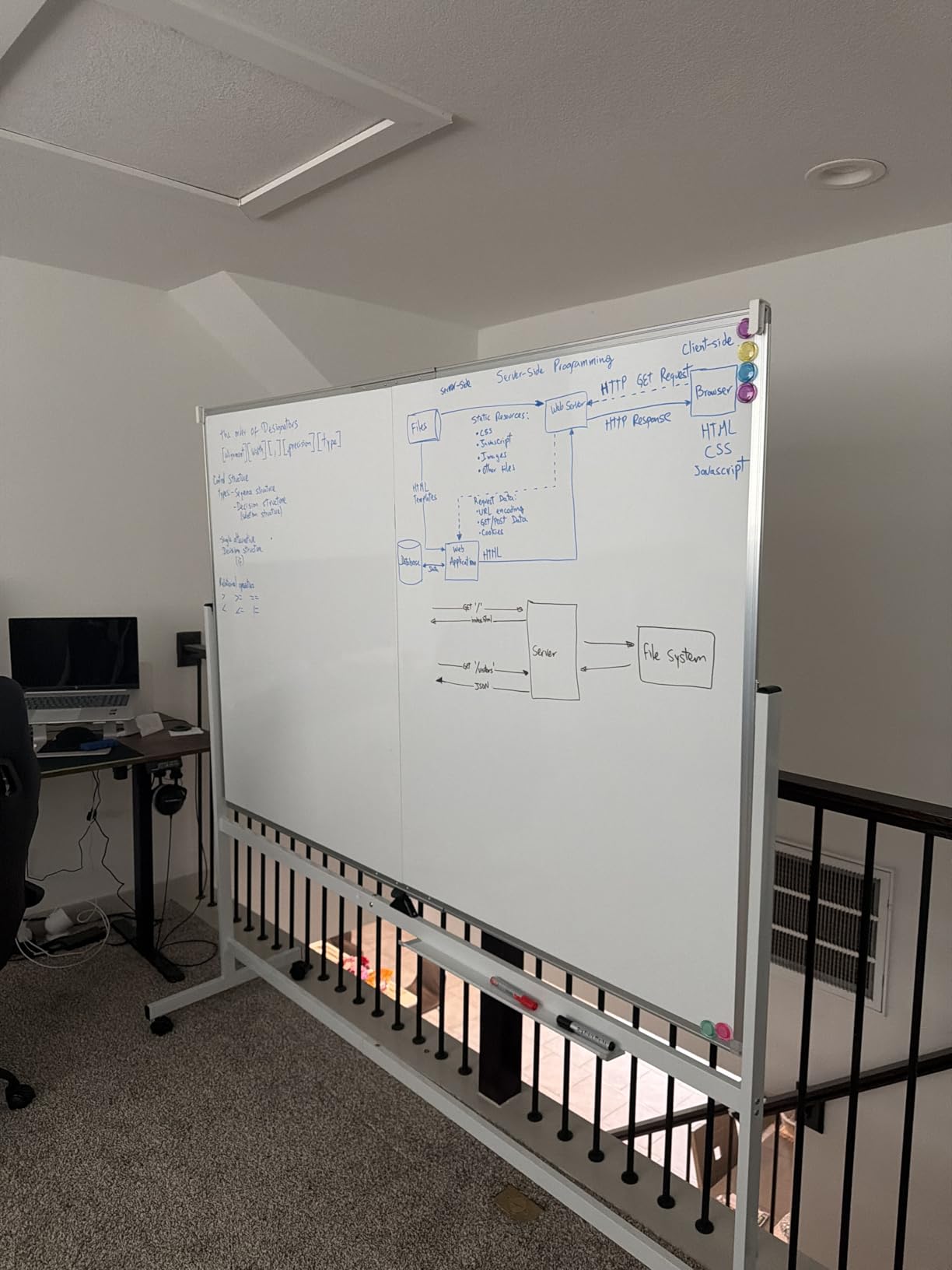 Maxtek Rolling Whiteboard 72 x 40 in, Large Double-Sided Magnetic Standing customer photo 1