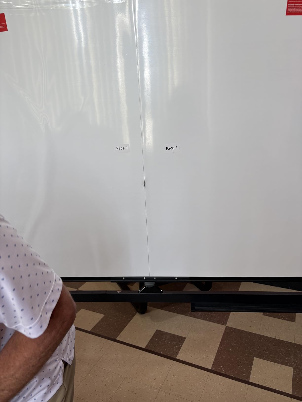Maxtek Rolling Whiteboard 72 x 40 in, Large Double-Sided Magnetic Standing customer photo 2