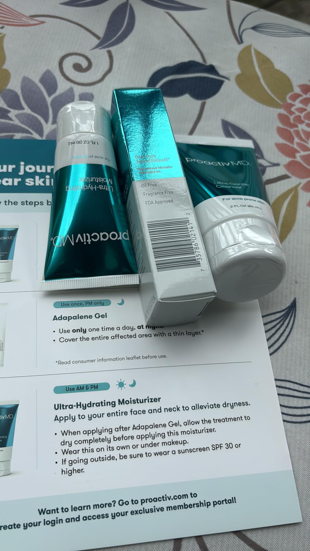 Proactiv MD 3-Step Routine, Ultra-Gentle Face Cleanser, 0.1% Adapalene Gel Treatment, Ultra-Hydrating Moisturizer, 30-Day Acne Treatment Kit customer photo 2