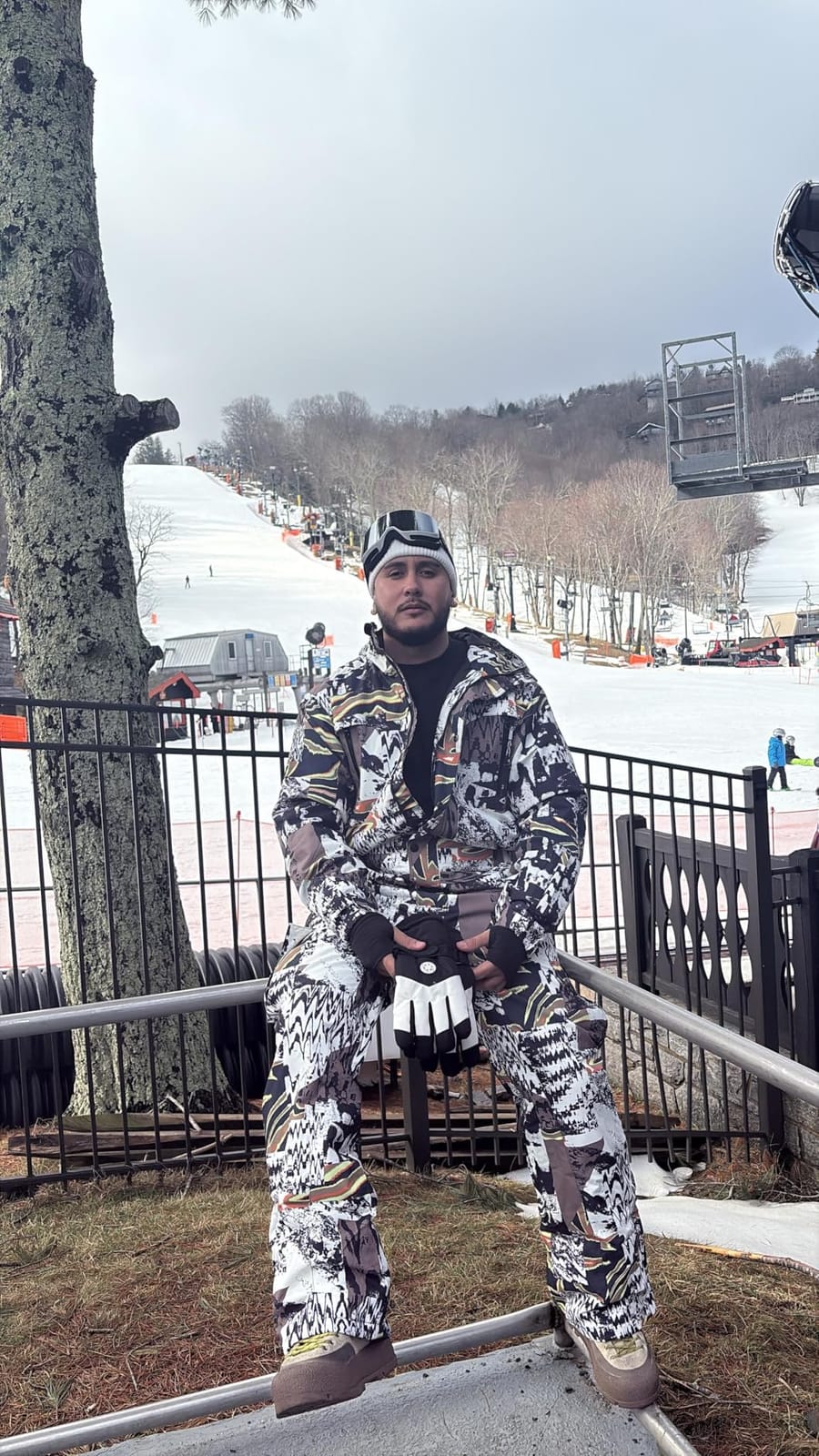 Mens One Piece Ski Suit Snowsuits Colorful Snowboard Jumpsuits Waterproof Hooded Warm Jackets Outdoor Winter customer photo 1