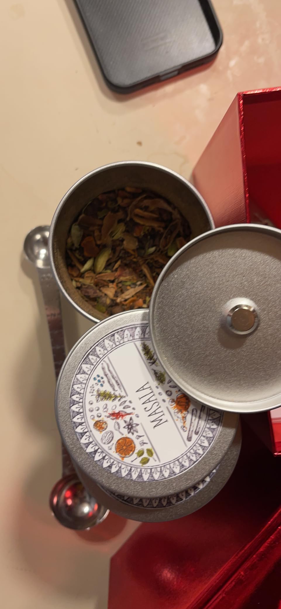 Yesland 6 Pack Tea Tin Canister with Airtight Double Lids, 12 Fluid Oz Tin Can Box and Small Round Kitchen Canisters for Loose Tea, Coffee, Candy, Herbs and Spices(Silver) customer photo 2