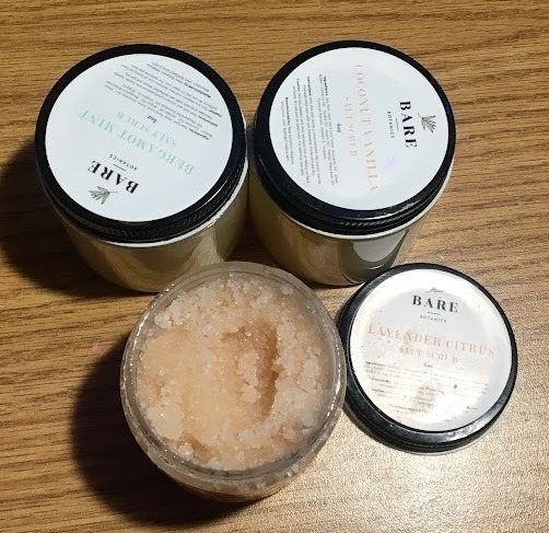Bare Botanics 3-Piece Sea Salt Body Scrub Gift Set Natural Exfoliator customer photo 2