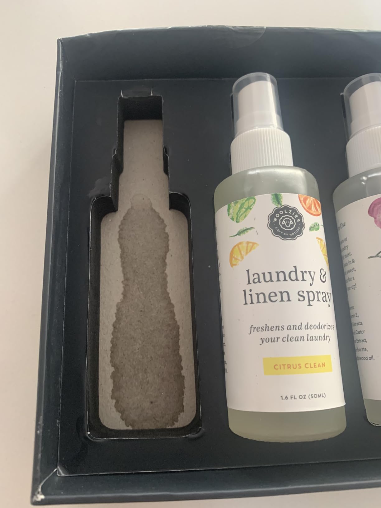 Woolzies Laundry Essential Oil Linen Spray Set | Use with Wool Dryer Balls, Face, & Body, Natural Room Mist | Includes Petal Fresh, Still Breeze, Citrus Clean 50 ML customer photo 2