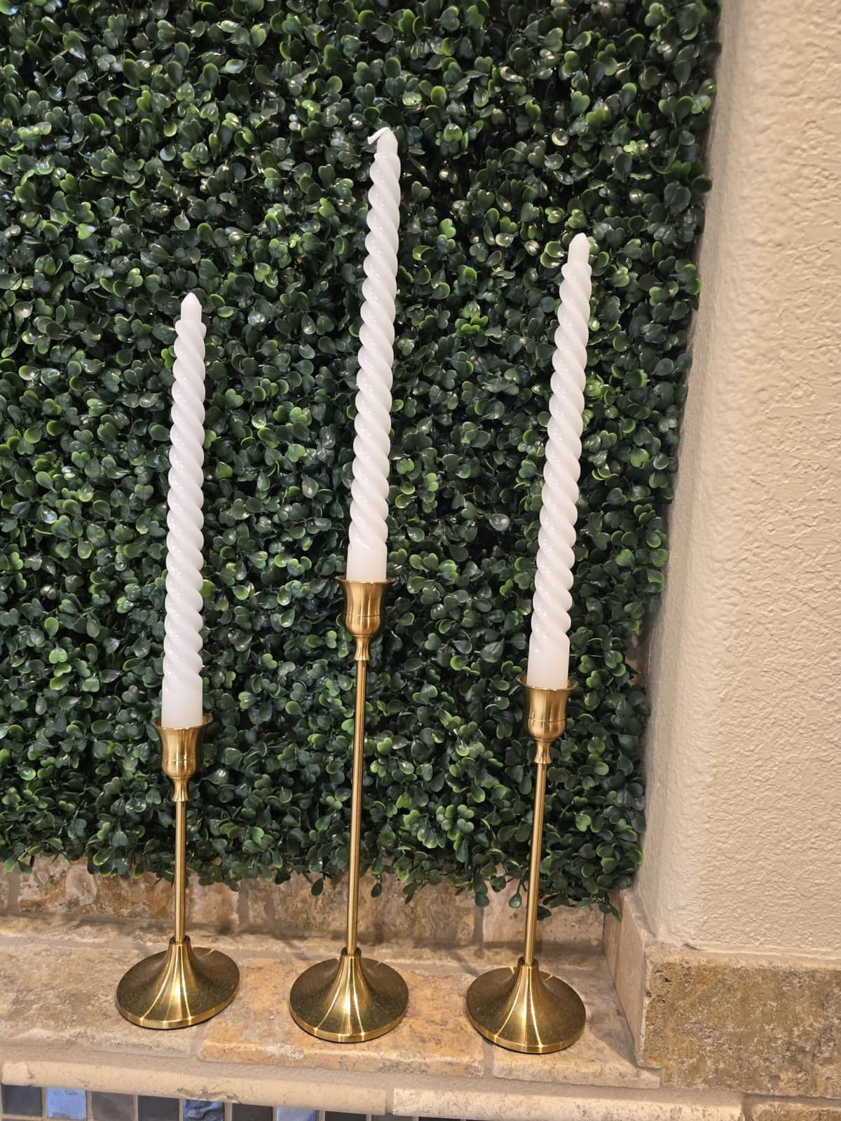 NUPTIO Black Candle Holder for Halloween: Aluminum Taper Candleholders customer photo 2