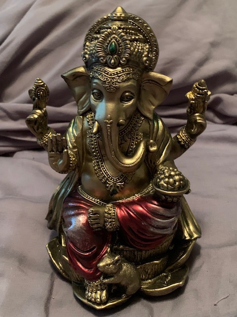 JORAE Ganesh Statue Elephant Buddha Home Decor Hindu Figurine 7.2