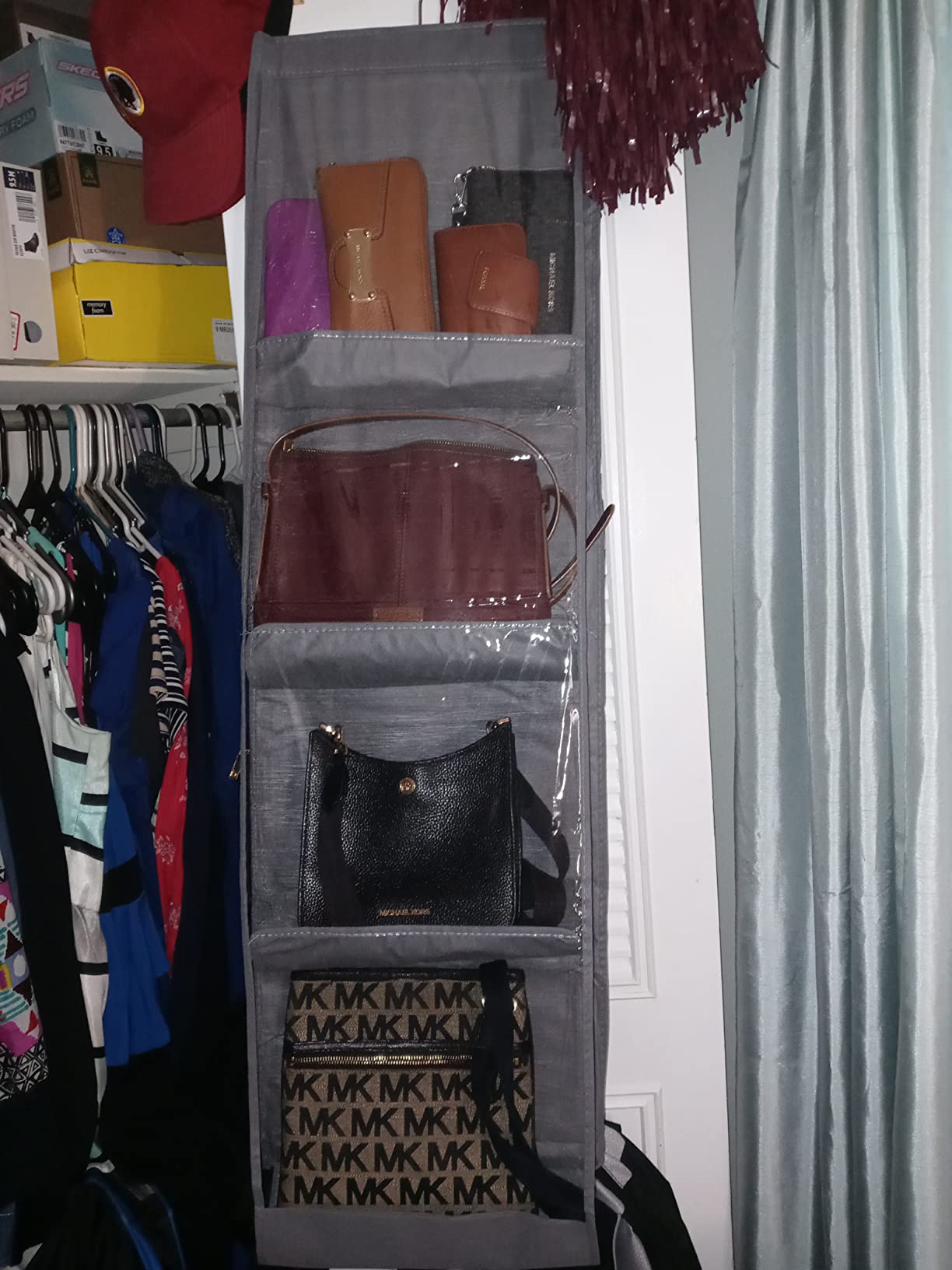 Purse Organizer for Closet, Heavy Duty Hanging Handbag Storage customer photo 2