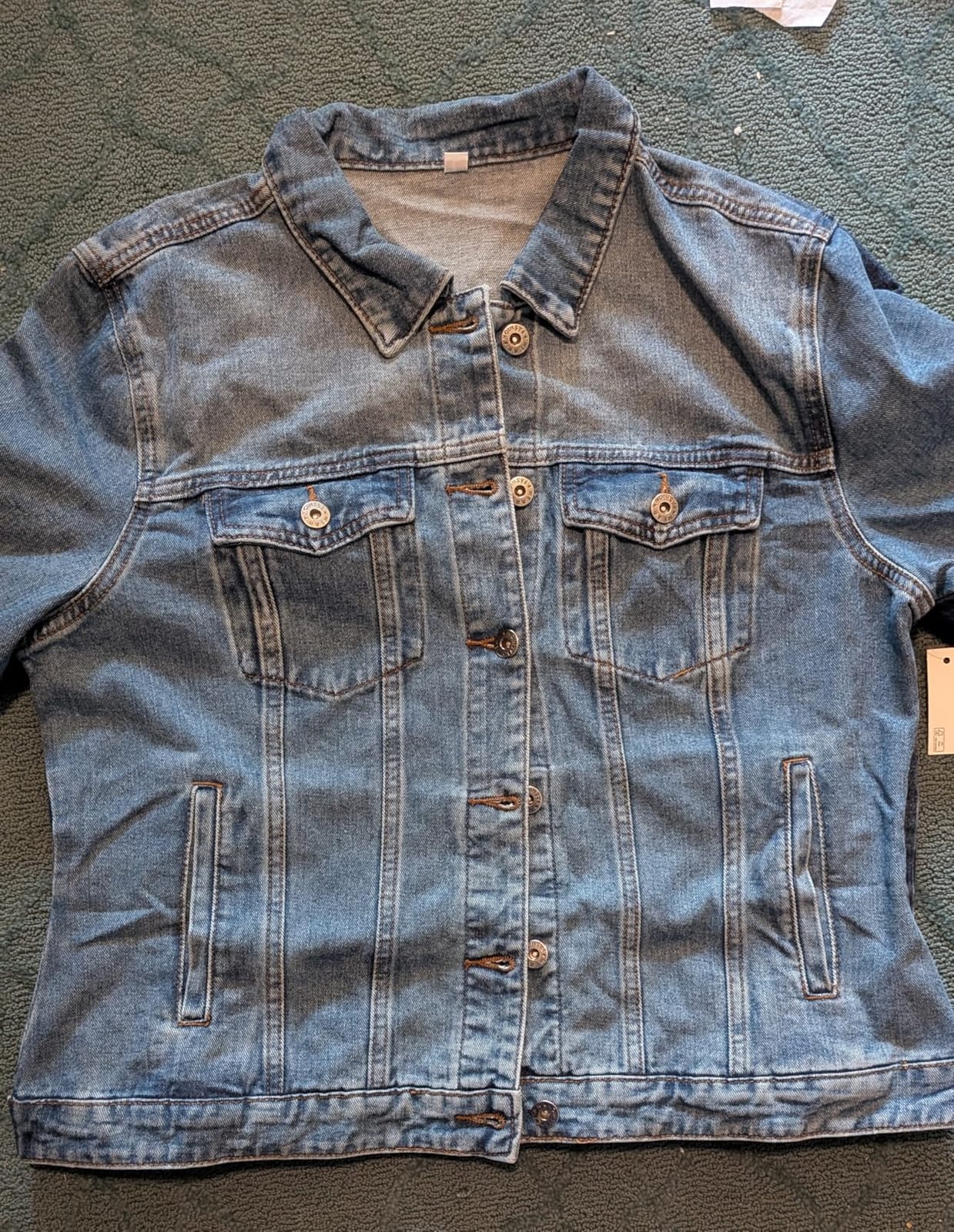 MISS MOLY Women's Denim Jacket Classic Button Up Jean Jacket customer photo 1