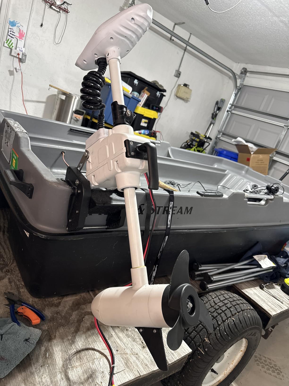 AQUOS Haswing Transom Trolling Motor 12V 55lbs 26in with Wireless Remote customer photo 1