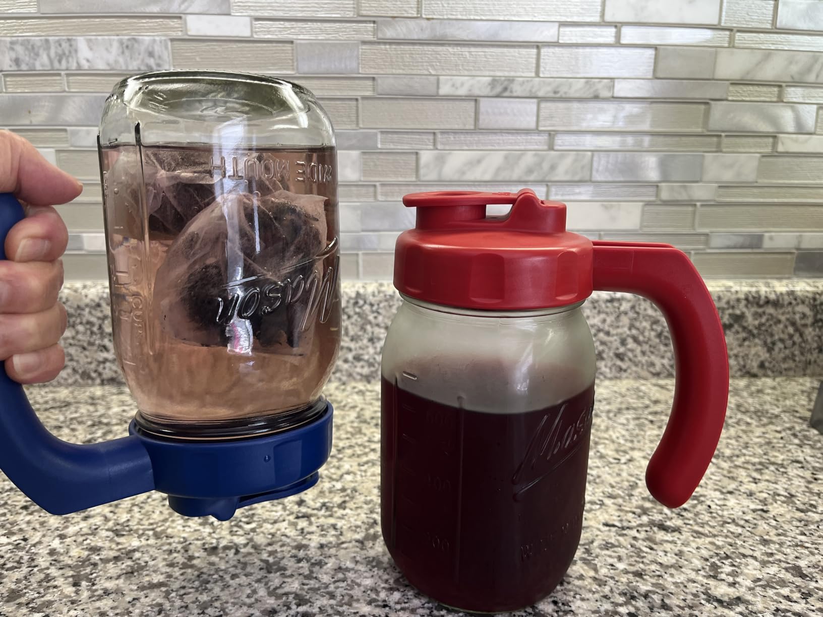 SEWANTA Wide Mouth Mason Jars 32 oz [4 Pack] With Mason Jar Lids and Bands, Mason Jars 32 oz - For Canning, Fermenting, Pickling - Jar Decor - Microwave/Dishwasher Safe. customer photo 2