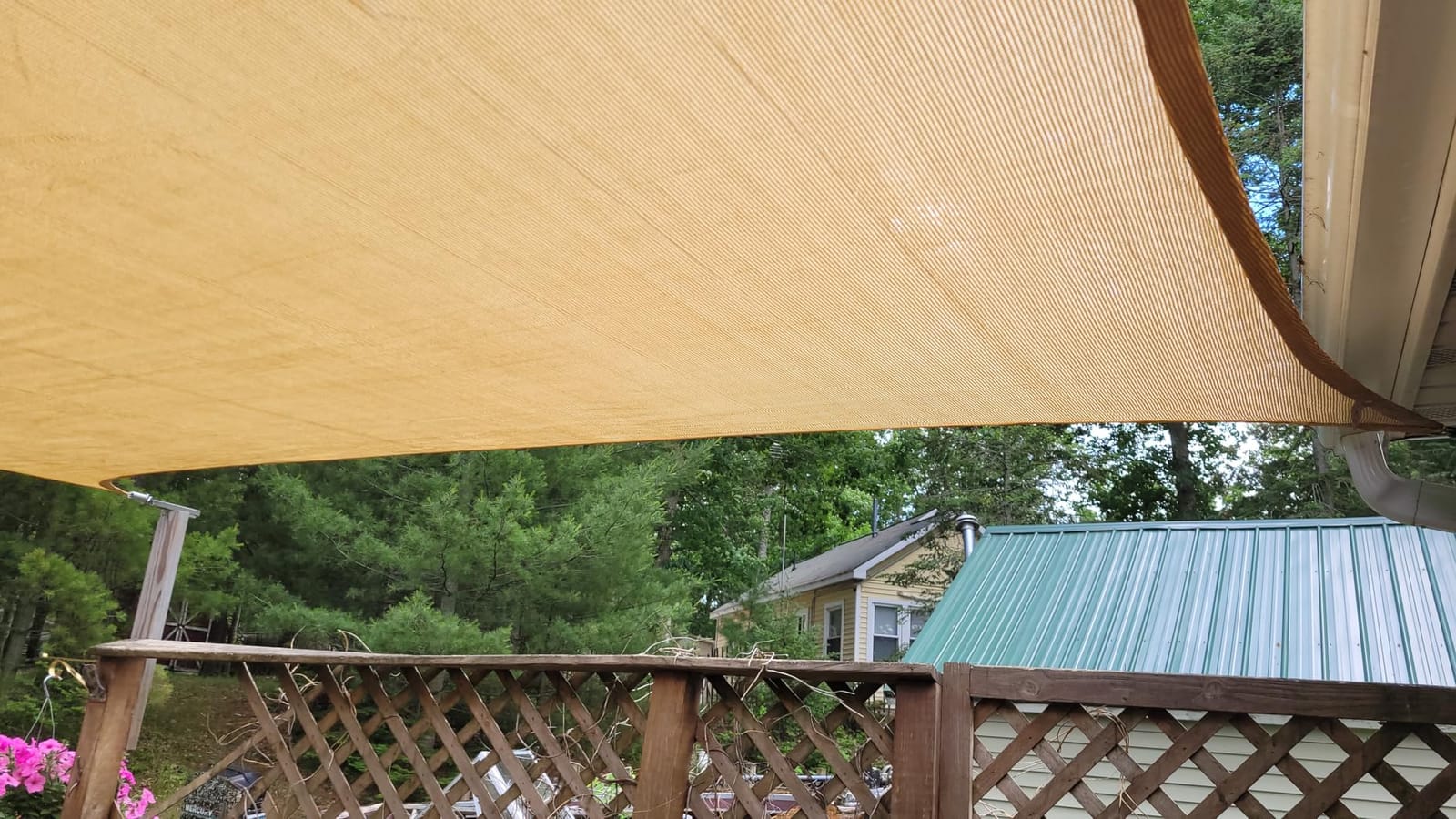 Amagenix 16'X20' Sun Shade Sail Rectangle Curved Edge Light Grey customer photo 2