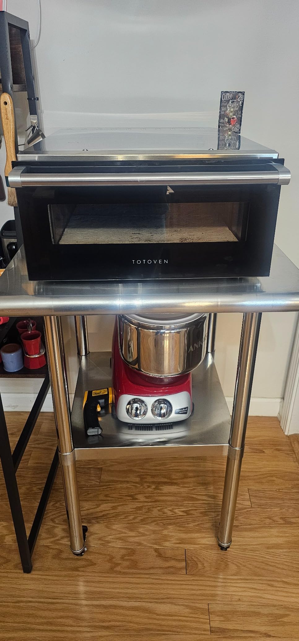 VIVOHOME 24 x 30 Inch Stainless Steel Work Table with Backsplash and Wheels customer photo 1