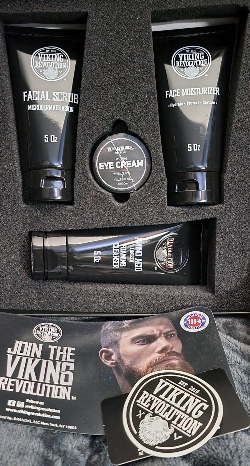 Viking Revolution Men's Facial Skin Care Kit - 4 Piece Set customer photo 2