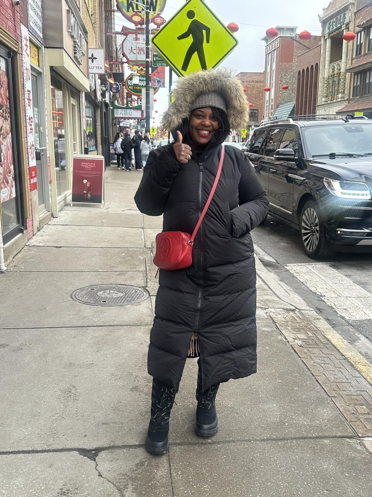 Fitouch Women's Waukee Long Down Coat Parka Jacket | 750+ Fill Power | Full-Length customer photo 2