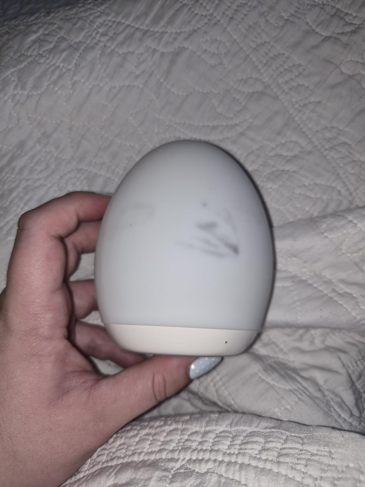 Night Light for Kids, Baby Night Light with 7 Colors Changing Mode & Stepless Dimming, Nursery Night Light BPA Free,Rechargeable Egg Night Light for Breastfeeding 1h Timer & Touch Control customer photo 1