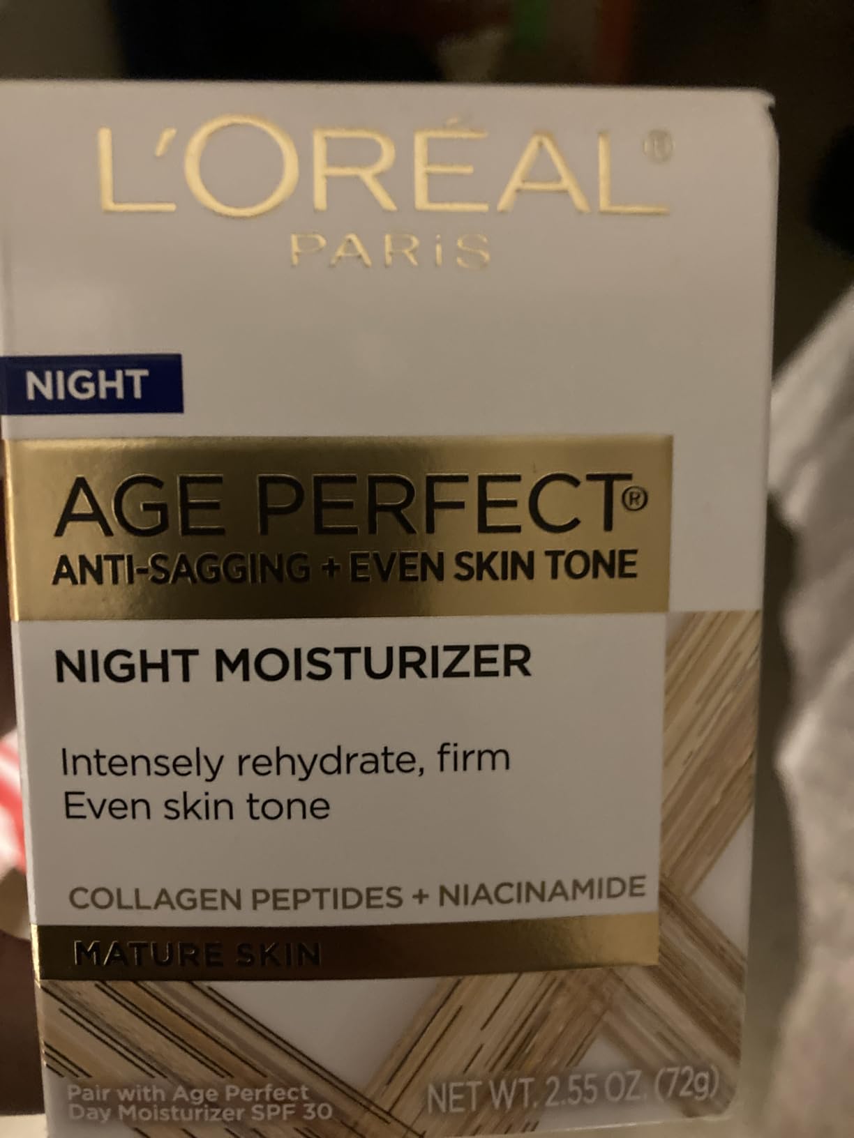 L'Oreal Paris Age Perfect Collagen Expert Anti-Aging, Anti-Wrinkle Night Moisturizer 2.5 oz customer photo 2