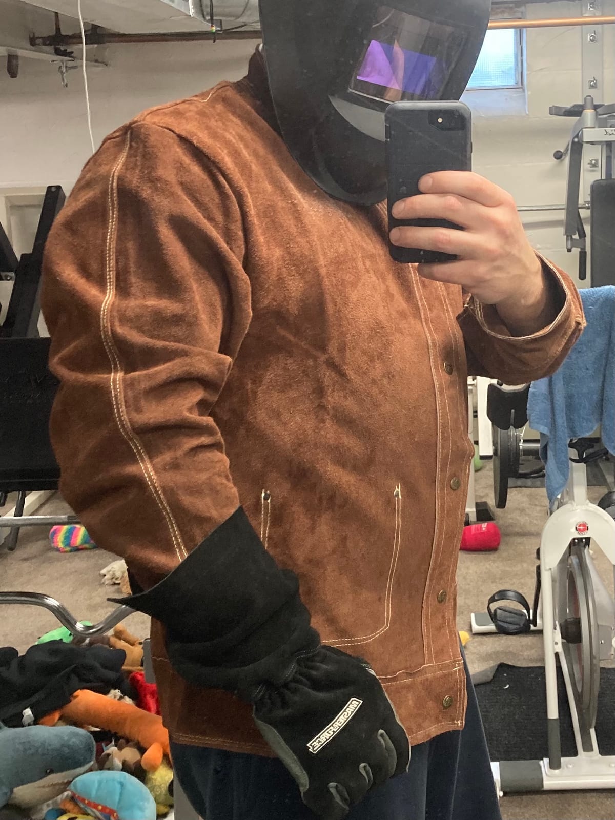 YESWELDER Leather Welding Jacket customer photo 1