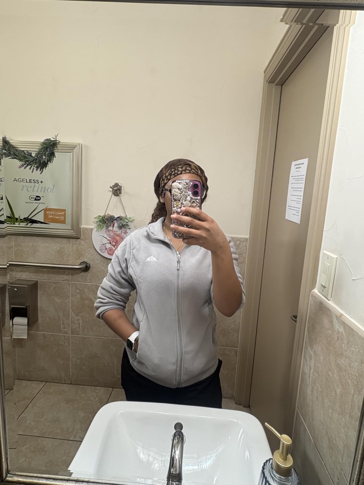 GIMECEN Women's Full Zip Soft Polar Fleece Jacket Outdoor Recreation Coat customer photo 2