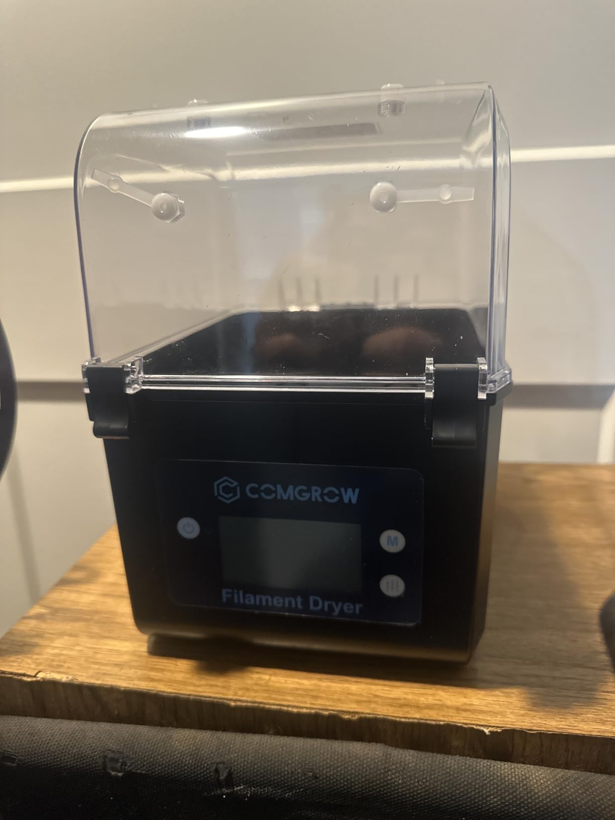 Comgrow 3D Printer Filament Dryer Box, Comgrow 3D Filament Storages, Keeping Filaments Dry During 3D Printing, Compatible with 1.75mm/2.85mm PLA ABS Material, Filament Dehydrator, Spool Holder customer photo 2