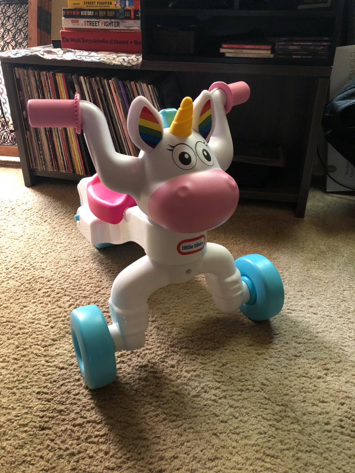 Little Tikes Go & Grow Unicorn Indoor & Outdoor Ride-On Scoot for Preschool Kids Toddlers and Children to Develop Motor Skills for Boys Girls Age 1-3 Years, Large customer photo 2