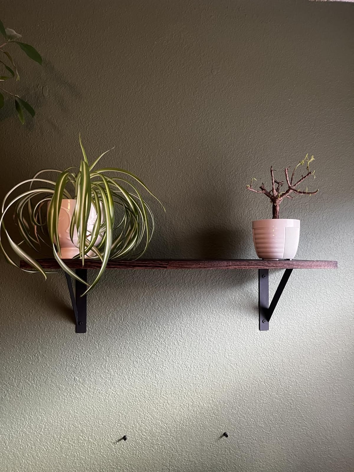 Forbena Black Floating Shelves Bathroom Set of 3, Wooden Wall Book Shelves, Rustic Shelf for Storage, Bathroom Organizer, Living Room, Kitchen, Office (Black) customer photo 2