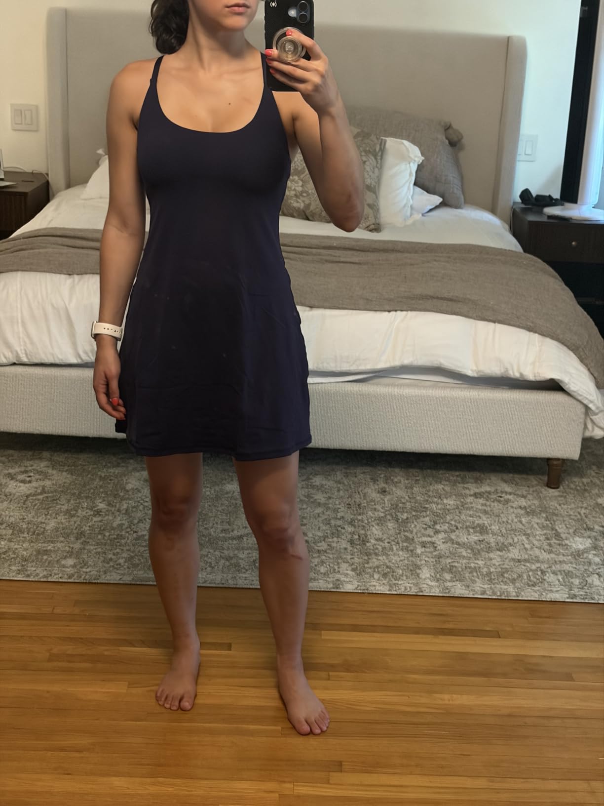 Womens Tennis Dress Athletic with Built-in Bra & Shorts Summer Golf Outfits customer photo 2