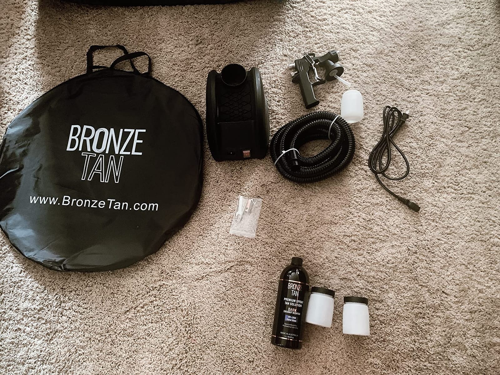 Bronze Tan Spray Tan Machine Kit with Pop Up Tent, Supplies and 3 Cups customer photo 2
