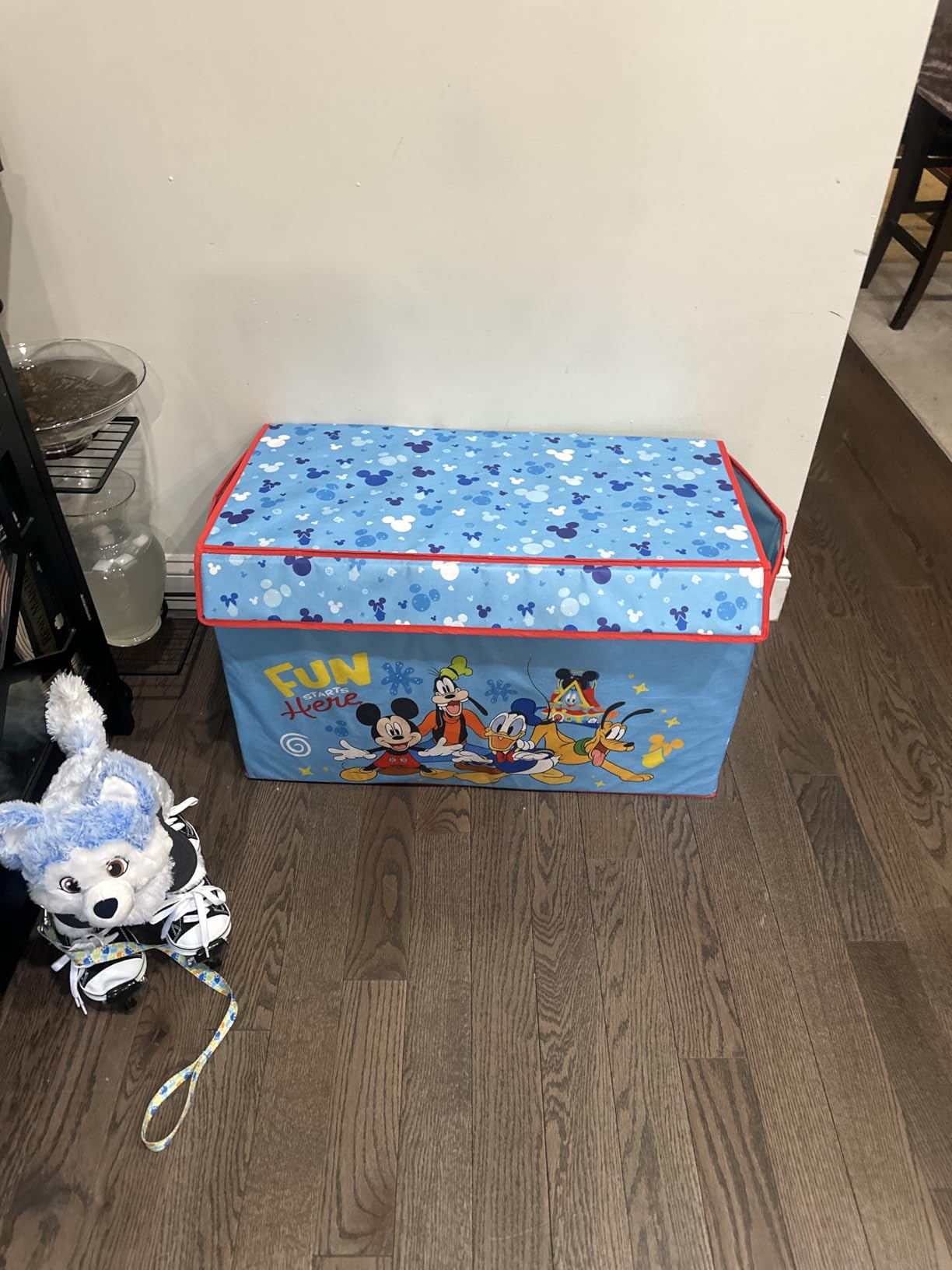 Idea Nuova Disney Princess Collapsible Toy Storage Trunk with Lid, 28