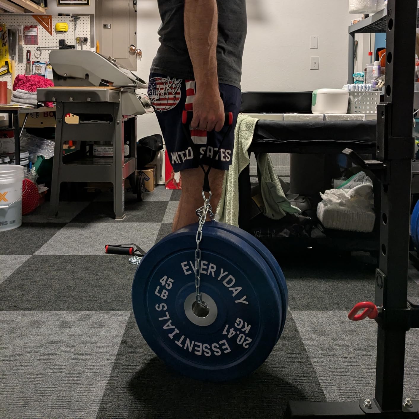Farmers walk handles, Strongman equipment in pair + t-bar row handles viking press attachment + V-Strength Workout App customer photo 2