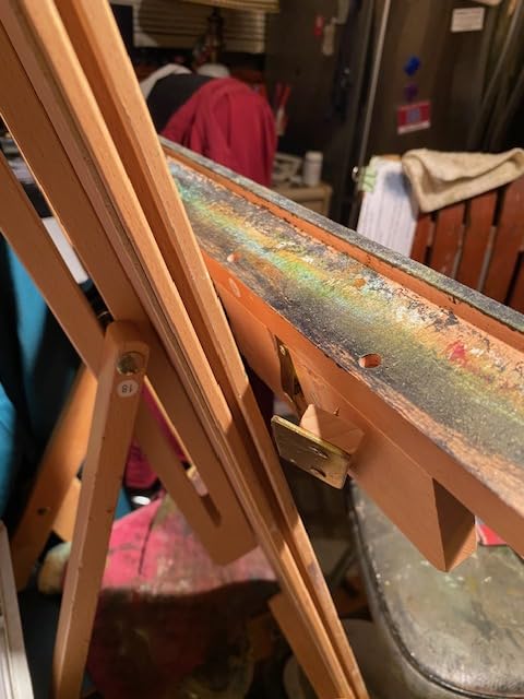 MEEDEN Large Studio Artist Easel: Heavy Duty H-Frame Easel for Painting customer photo 2