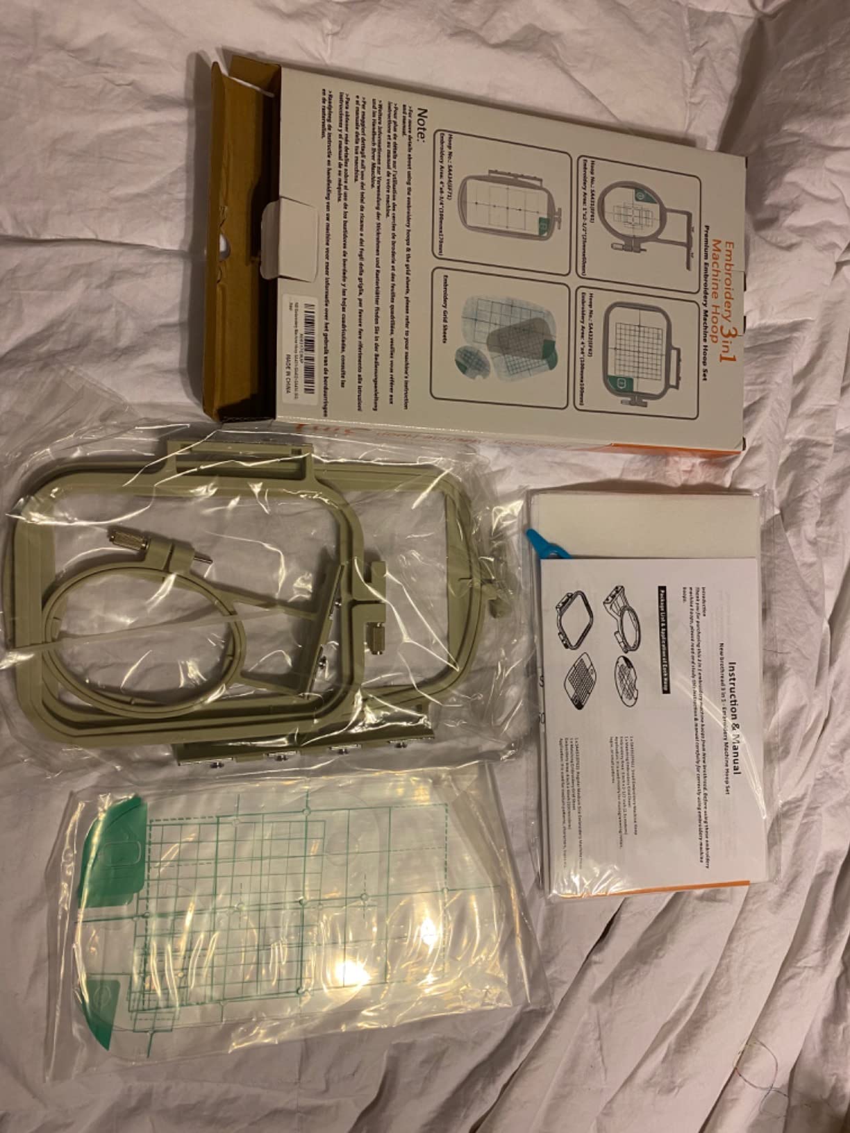 New brothread Embroidery Machine Hoop 3 in 1 Set - SA431+SA432+SA434 customer photo 1