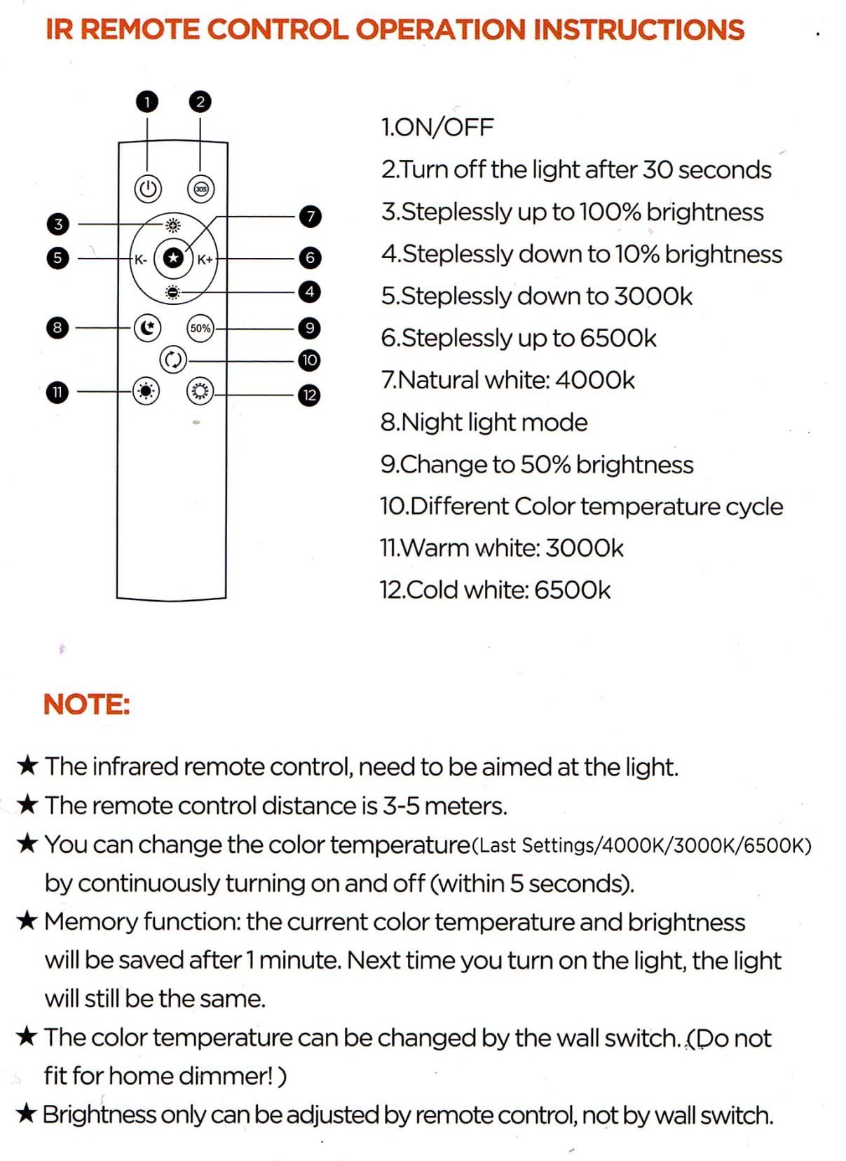 BLNAN Dimmable LED Flush Mount Ceiling Light Fixture with Remote Control, 12Inch 3000K-6500K Light Color Adjustable, Modern Ultra-Thin Ceiling Lamp for Bedroom Kitchen, Wired customer photo 1