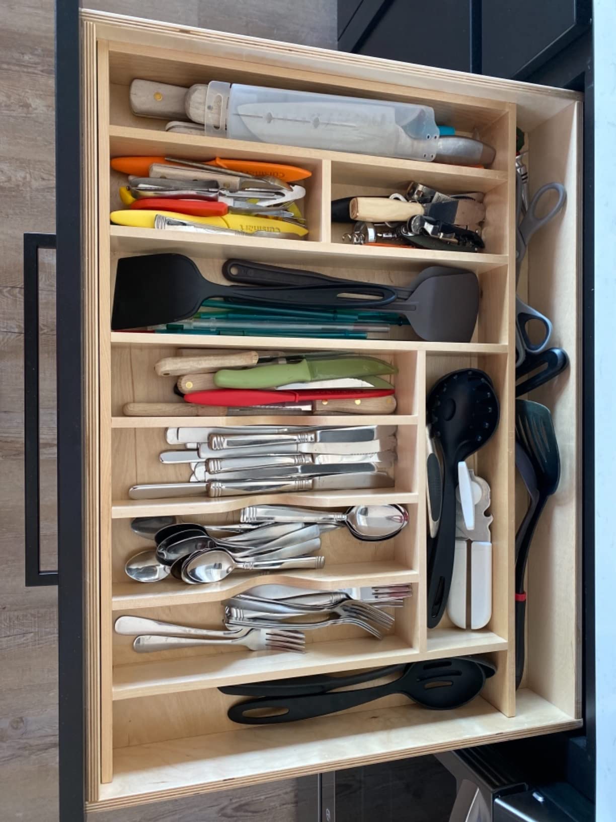 Rev-A-Shelf Trim-to-Custom-Fit Utensil Drawer Organizer, 33.11