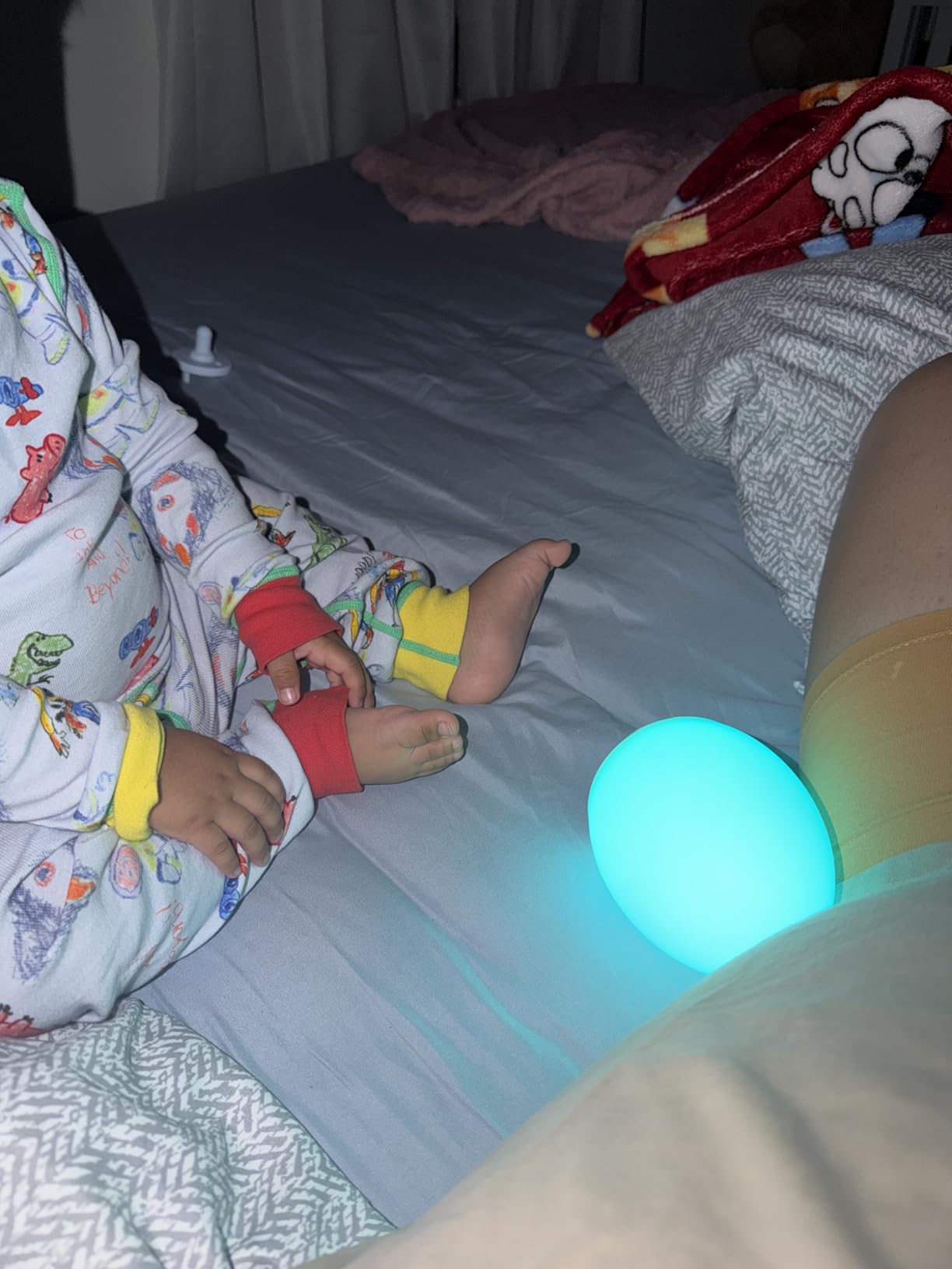 MediAcous Night Light for Kids, 7 Colors Changing Egg Light for Nursery customer photo 1