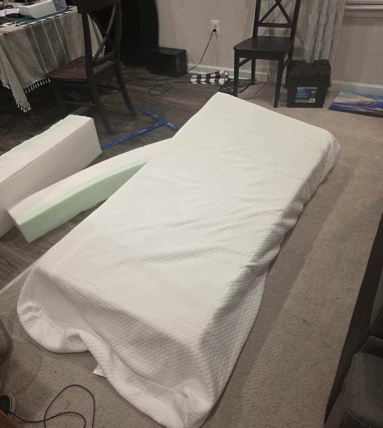 FDW | 8 Inch Queen Mattress | Medium Firm | Gel Memory Foam | White customer photo 1