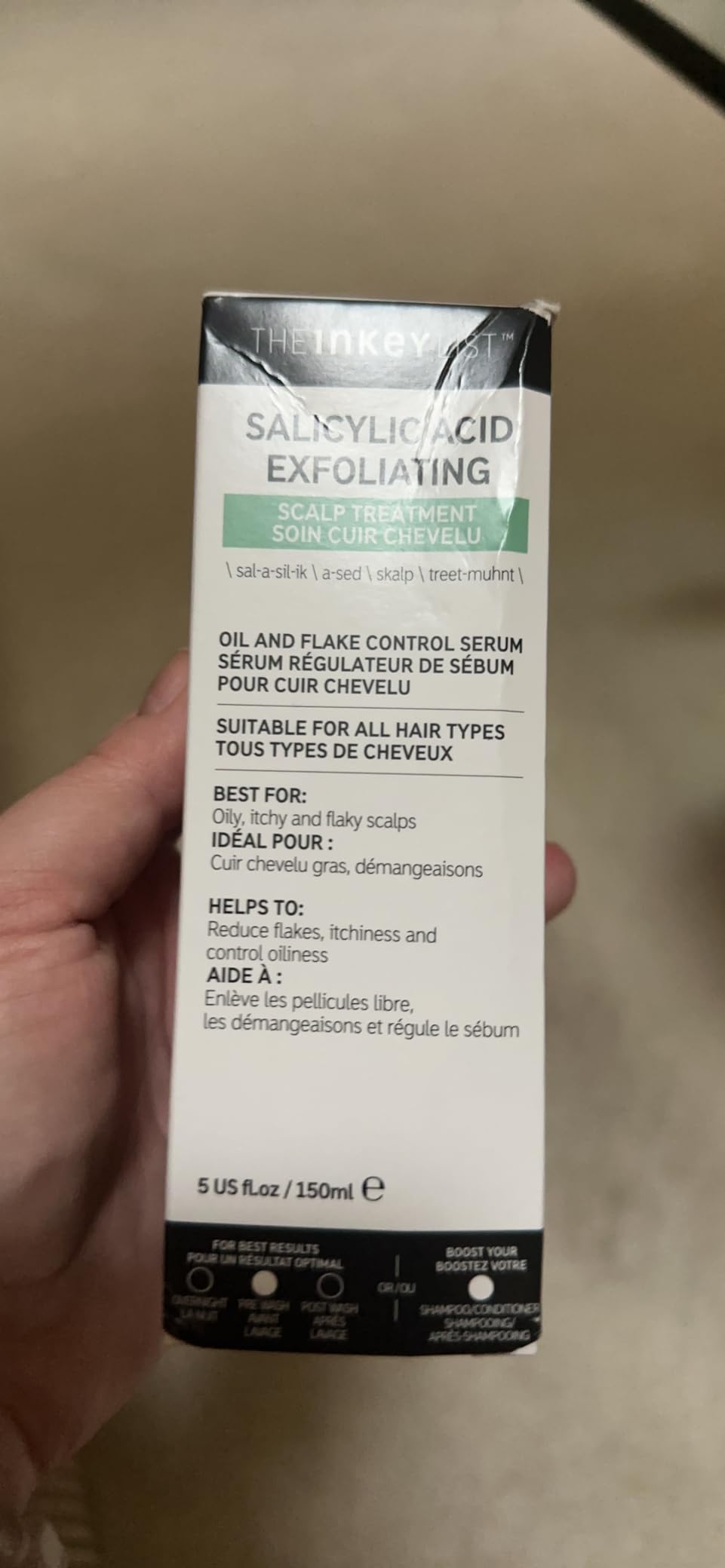 The INKEY List Salicylic Acid Exfoliating Scalp Treatment 5 Fl Oz, Hydrating Scalp Oil, Moisturizing Scalp Scrub, Suitable For All Hair Types customer photo 1