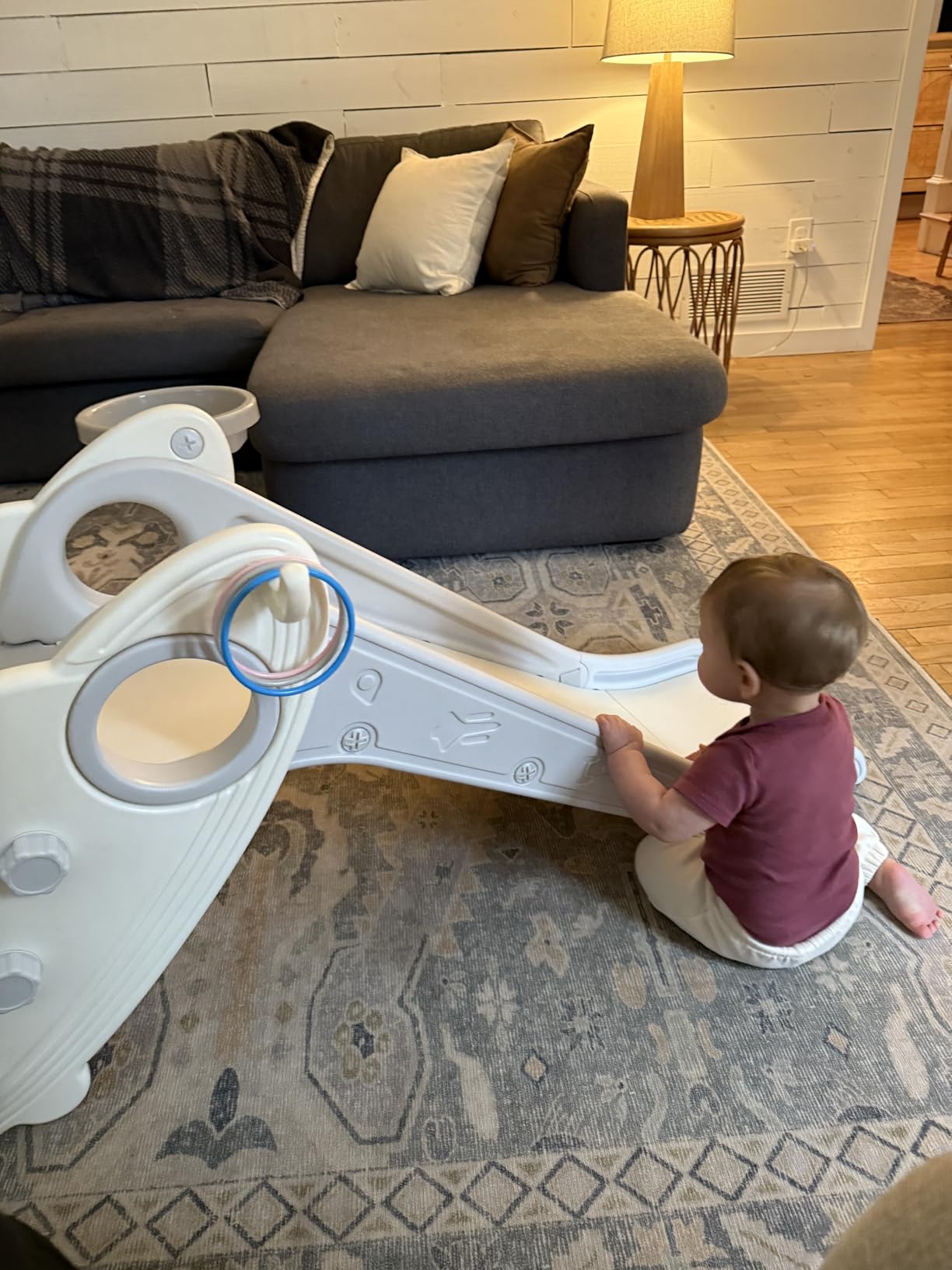 Onasti Kids Slide for Toddlers Age 1-3 with Basketball Hoop & Ring Game customer photo 1