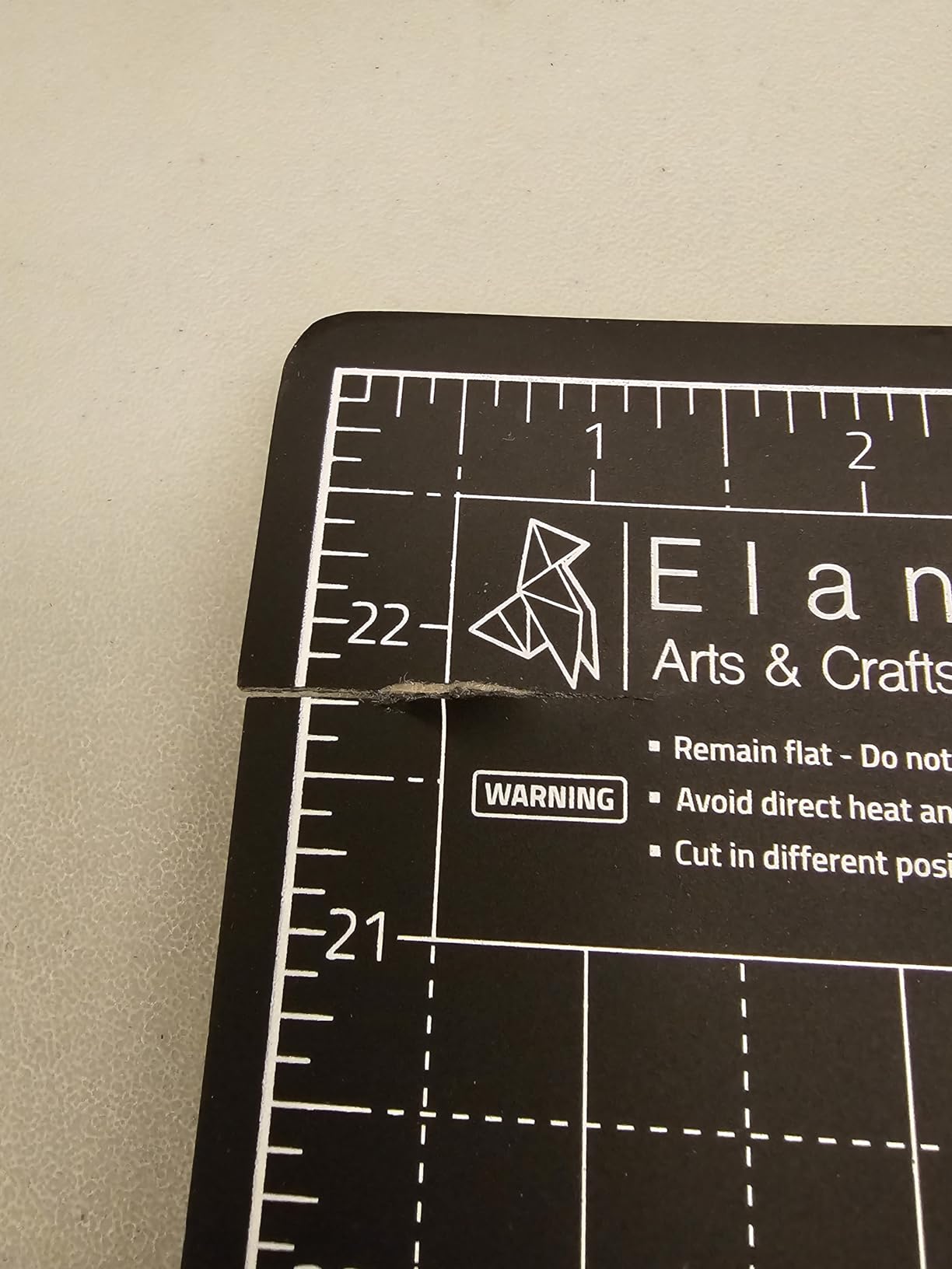 Elan Cutting Mat A2 Black & Taupe, Self Healing Cutting Mat 18x24 Inch, 5-Ply Craft Board Black, Hobby Board for Crafts 18x24 Inch customer photo 2